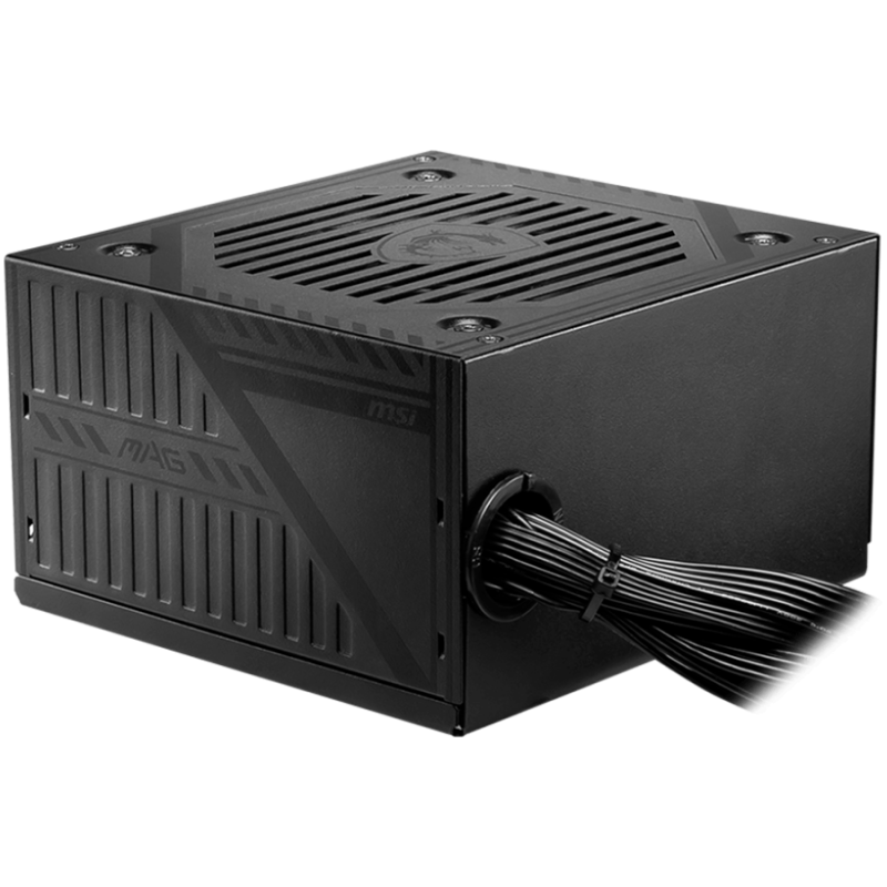 MSI MAG A500DN, 500W, 80 Plus Standart, 120mm Low Noise Fan, Protections: OCP/OVP/OPP/OTP/SCP/UVP, Dimensions: 150mmx140mmx86mm,