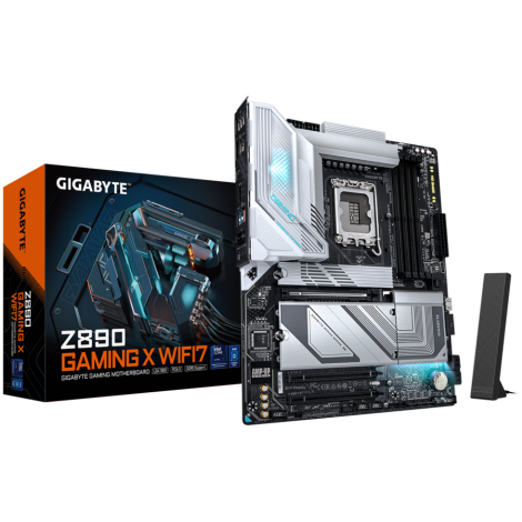 GIGABYTE Mainboard Desktop Z890 GAMING X WIFI7 (LGA1851, Ultra CPU,4xDDR5,1xUSB4-C,1xHDMI,1xDP,2.5GLAN,WiFi7,BT5.4,1xPCIe x16 5.