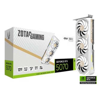 ZOTAC GeForce® RTX 5070 12GB AMP WHITE EDITION