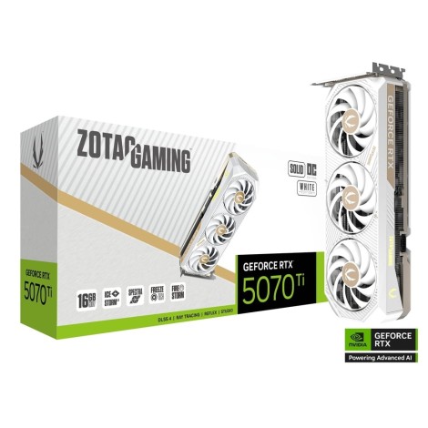 ZOTAC GeForce® RTX 5070TI 16GB Solid Core OC White Edition