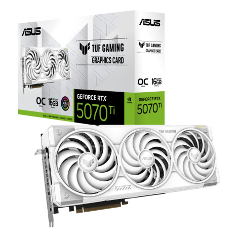 Asus GeForce® RTX 5070TI 16GB GDDR7 TUF Gaming White OC Edition