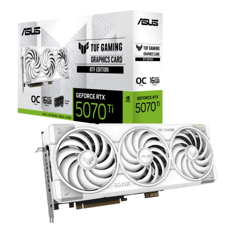 Grafička Asus GeForce® RTX 5070TI 16GB TUF Gaming BTF White OC Edition