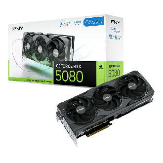 PNY GeForce® RTX™ 5080 16GB Overclocked Triple Fan