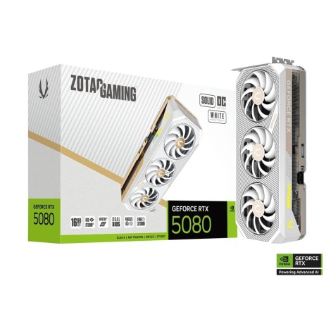 ZOTAC GeForce® RTX 5080 16GB SOLID OC White Edition