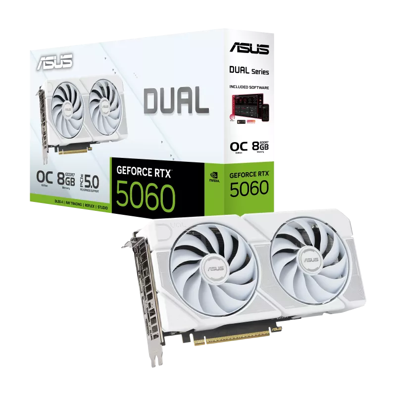 Grafička Asus GeForce® RTX 5060 8GB Dual White OC