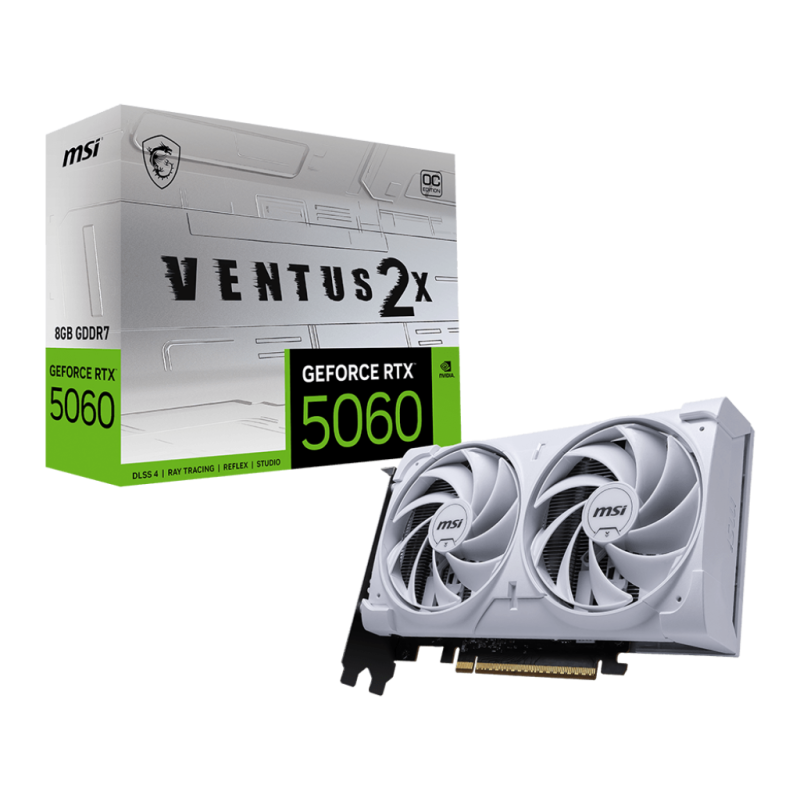 Grafička MSI GeForce® RTX 5060 8GB Ventus 2X OC WHITE