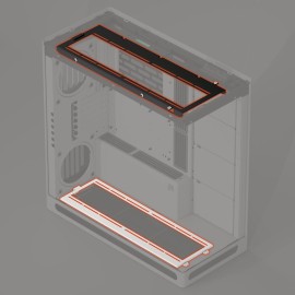 HAVN HS 420 Fan Brackets for 360 mm Radiator Alignment