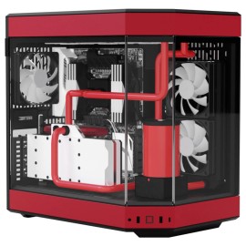 HYTE Y60 Midi Tower kućište za računalo , kaljeno staklo - crno/crveno