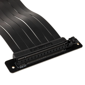 PHANTEKS PCIe x16 Riser Flat Cable, 90 Degrees, 22cm - black