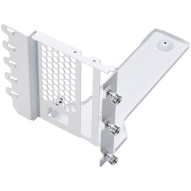 PHANTEKS Vertical GPU Bracket II + PCI-E 4.0 x16 riser ribbon cable, 22 cm - white