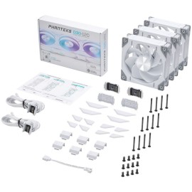 PHANTEKS D30 PWM Reverse Airflow D-RGB Fan, Triple Pack - 120mm
