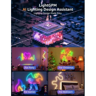 Lepro N1 AI Smart Rainbow Neon Light Strip 6M