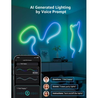 Lepro N1 AI Smart Rainbow Neon Light Strip 6M