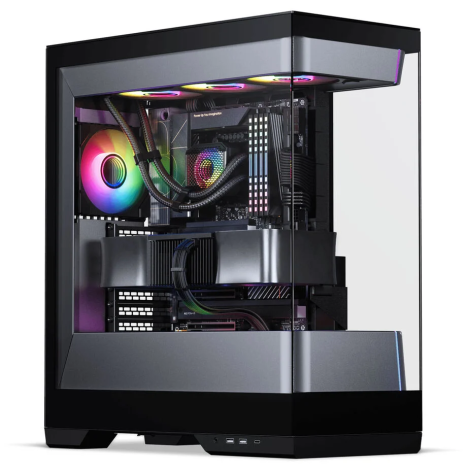 PHANTEKS Evolv S2 PC-Case, Midi-Tower, E-ATX, RGB, Tempered Glass - Black