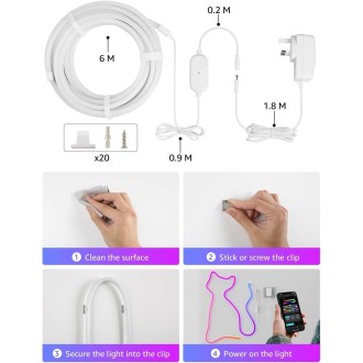 Lepro N1 AI Smart Rainbow Neon Light Strip 6M