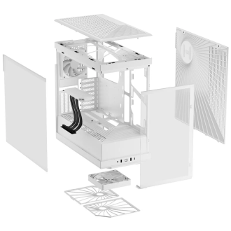 HYTE Y40 Midi Tower Case, Tempered Glass