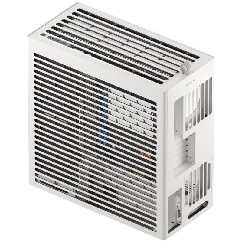 HAVN HS 420 PC Case, Mid Tower, E-ATX, Tempered Glass - White