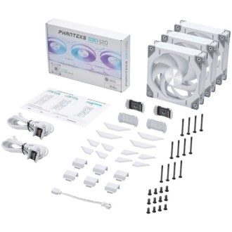 PHANTEKS D30 PWM Regular Airflow D-RGB fan, Triple Pack - 120mm