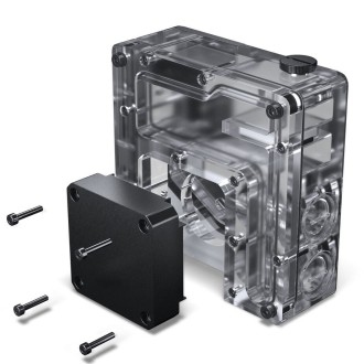 PHANTEKS Glacier EZ-Fit 120RES-DDC Body DDC Reservoir, ARGB - 120mm, Black
