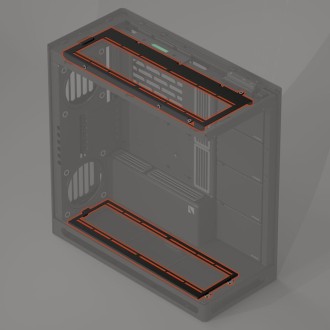 HAVN HS 420 Fan Brackets for 360 mm Radiator Alignment