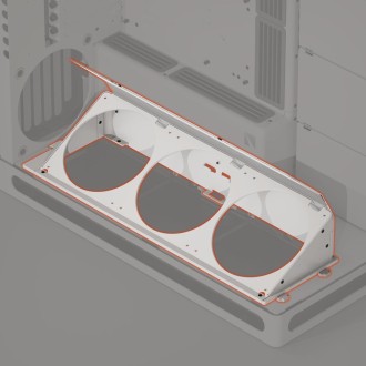 HAVN HS 420 Angled Bottom Fan Bracket
