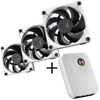 HYTE FP12 THICC Fan - 120mm, triple-pack + Nexus Portal NP50