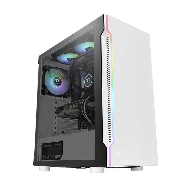 Thermaltake Kućište H200 TG RGB Snow