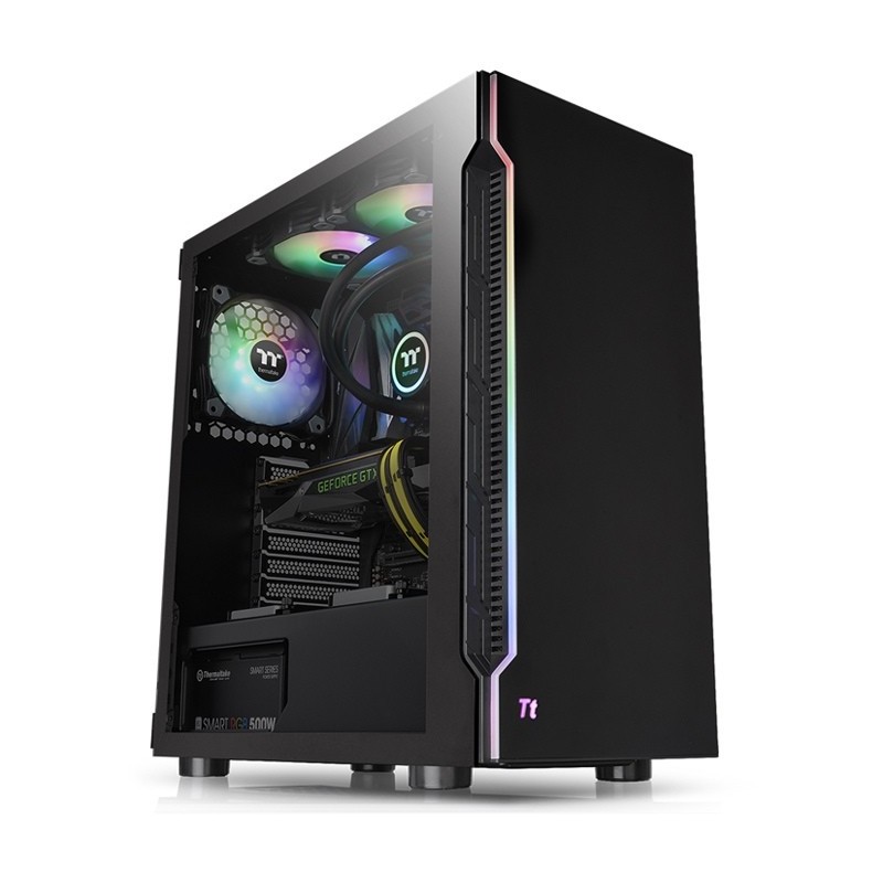 Thermaltake Kućište H200 TG RGB Crna