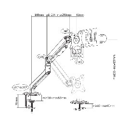 White Shark Stalak Desktop GMS-3207 Neferites i / 1
