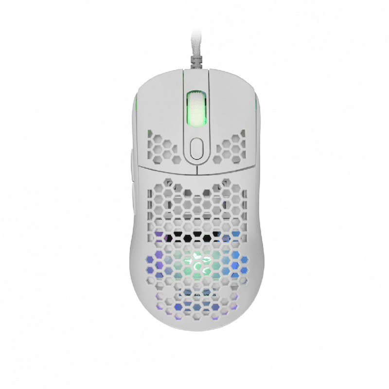 Miš White Shark GM-5007 Galahad / 6.400 DPI - Bijeli