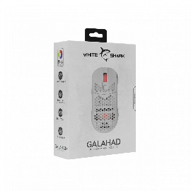 Miš White Shark GM-5007 Galahad / 6.400 DPI - Bijeli