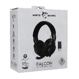 White Shark Headset WGH-2441 Falcon Black - Wireless