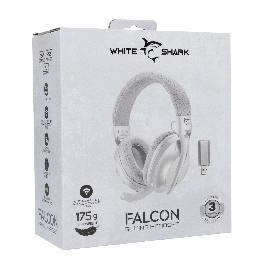 White Shark Headset WGH-2441 Falcon White/Grey -