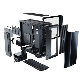 Seasonic SYNCRO Q704 PC Case, Mid Tower + SYNCRO DPC-650 Gold Power Supply