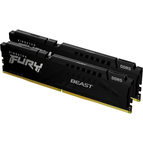 Kingston Technology FURY Beast 32GB 5600MT/s DDR5 CL36 DIMM (Set of 2) Black - KF556C36BBEK2-32
