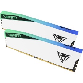 Patriot Viper Elite 5 RGB DDR5 Memory 6200 MHz UDIMM Kit 64GB (2 x 32GB) White