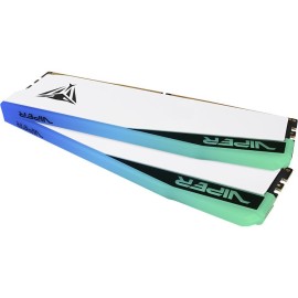 Patriot Viper Elite 5 RGB DDR5 Memory 6200 MHz UDIMM Kit 64GB (2 x 32GB) White