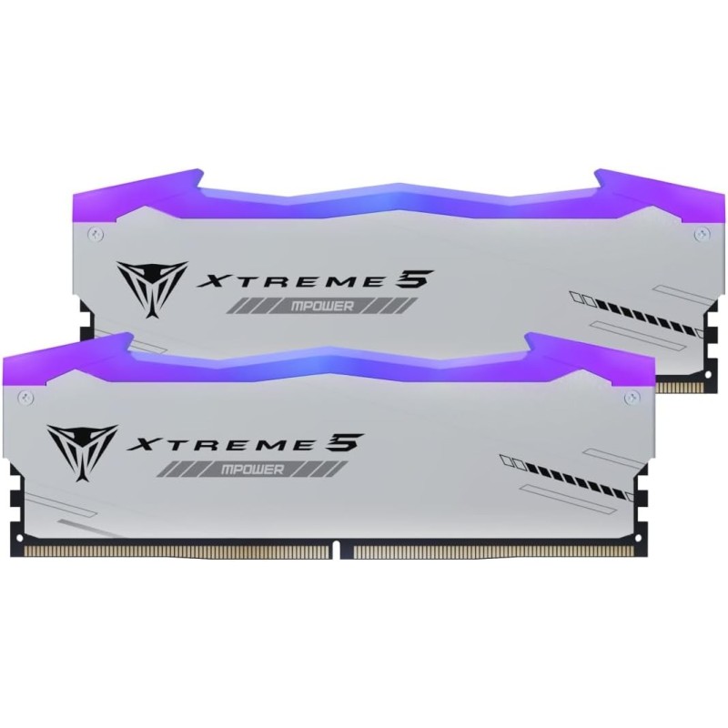 Patriot Viper Xtreme 5 MPOWER DDR5 RGB RAM 48GB (2X24GB) 6000MT/s CL30 UDIMM Desktop Gaming Memory Kit - PVXR548G60C30KM
