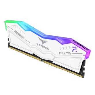 TEAMGROUP T-Force Delta RGB DDR5 Ram 32GB Kit (2x16GB) 7200MHz (PC5-57600) CL34 Desktop Memory White - FF4D532G7200HC34ADC01