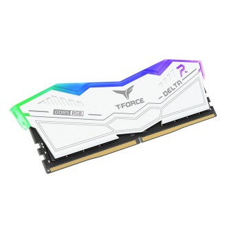 TEAMGROUP T-Force Delta RGB DDR5 Ram 32GB Kit (2x16GB) 7200MHz (PC5-57600) CL34 Desktop Memory White - FF4D532G7200HC34ADC01
