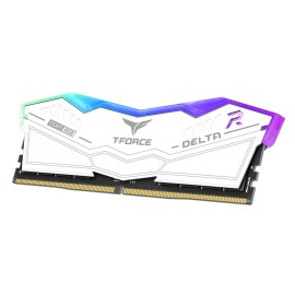 TEAMGROUP T-Force Delta RGB DDR5 Ram 32GB Kit (2x16GB) 7200MHz (PC5-57600) CL34 Desktop Memory White - FF4D532G7200HC34ADC01