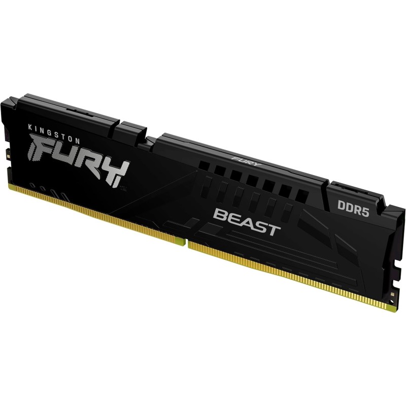 Kingston FURY Beast Black DDR5 16GB 6000MHz Memory PC-48000 Single Module AMD EXPO and Intel XMP KF560C30BBE-16