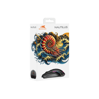 Miš Baracuda BGM-011 Nautilus Crni RGB / 12.800 DPI