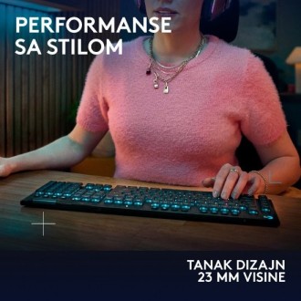 LOGITECH Gaming Keyboard G915 X Lightspeed Tactile, RGB, wireless, US Layout, black