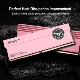 TEAMGROUP T-Force XTREEM DDR5 Ram 32GB (2x16GB) PINK 7200MHz PC5-57600 CL34