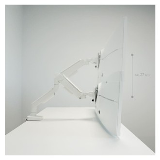 Nosač za monitor LC-POWER, bijeli LC-EQ-A49W