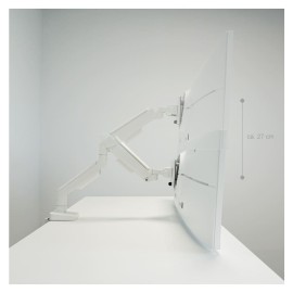 Nosač za monitor LC-POWER, bijeli LC-EQ-A49W