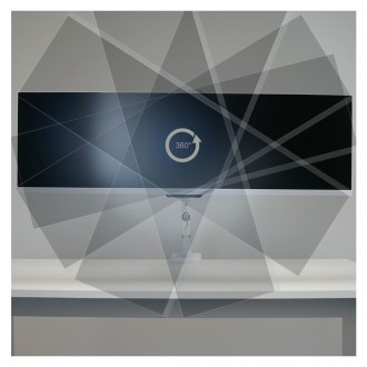 Nosač za monitor LC-POWER, bijeli LC-EQ-A49W