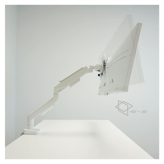 Nosač za monitor LC-POWER, bijeli LC-EQ-A49W