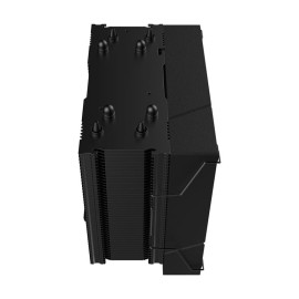 CPU cooler LC-POWER for AMD and Intel, 120mm fan, status display, black